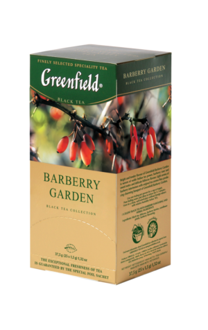 Greenfield - Thé noir aromatisé Barberry Garden - 25 sachets