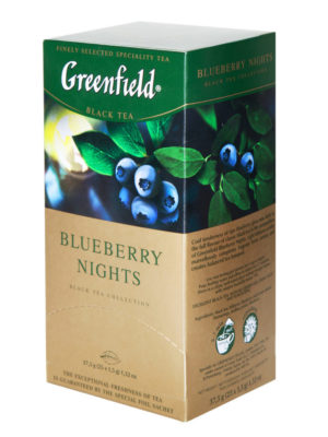 Greenfield Blueberry Nights – thé noir aromatisé – 25 sachets