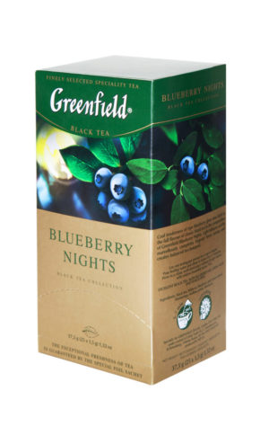 Greenfield Blueberry Nights - thé noir aromatisé - 25 sachets