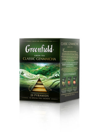 Greenfield - Thé vert aromatisé Classic Genmaicha - 20 pyramides