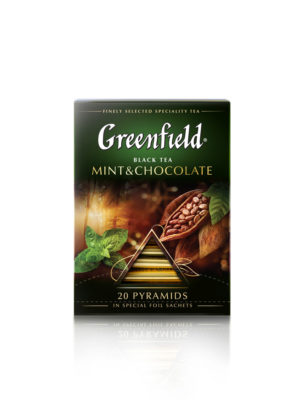 Greenfield – Thé noir aromatisé Mint Chocolate – 20 pyramides