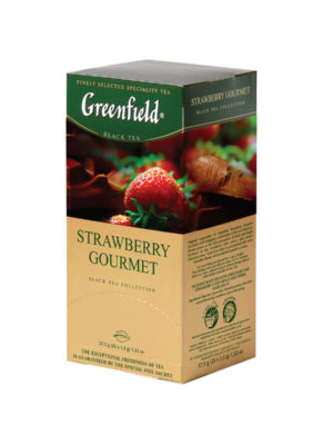 Freenfield – Thé noir aromatisé Strawberry Gourmet – 25 sachets