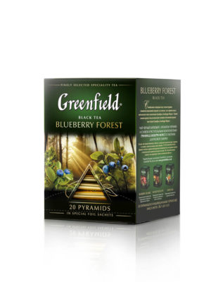 Greenfield – thé noir aromatisé Blueberry Forest – 20 pyramides