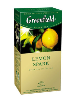 Greenfield – Thé noir aromatisé Lemon Spark – 25 sachets